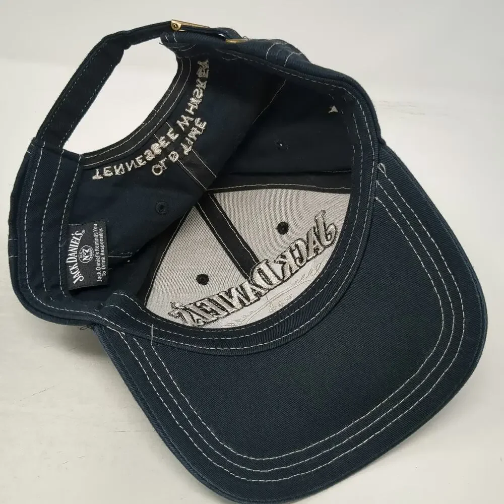 F&M Co Jack Daniel's Baseball Cap Blue One Size Slideback Embroidered Hat